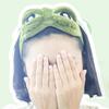 Funny Sad Frog Eye Mask Soft Plush Frog Blindfold Light-Blocking Breathable Sleep Mask for Travel Office Home Novelty