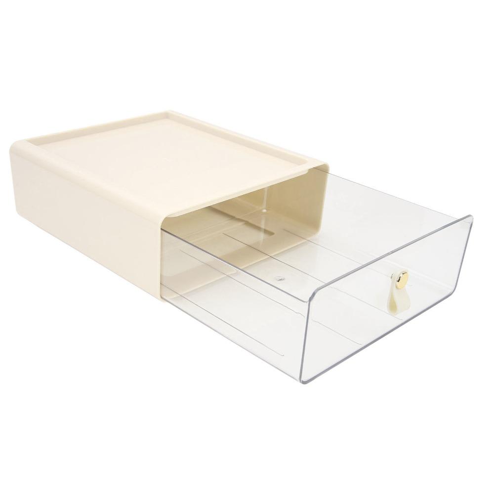 Transparent Material Drawer Storage Box Large Capacity Stackable Storage Bins  Home