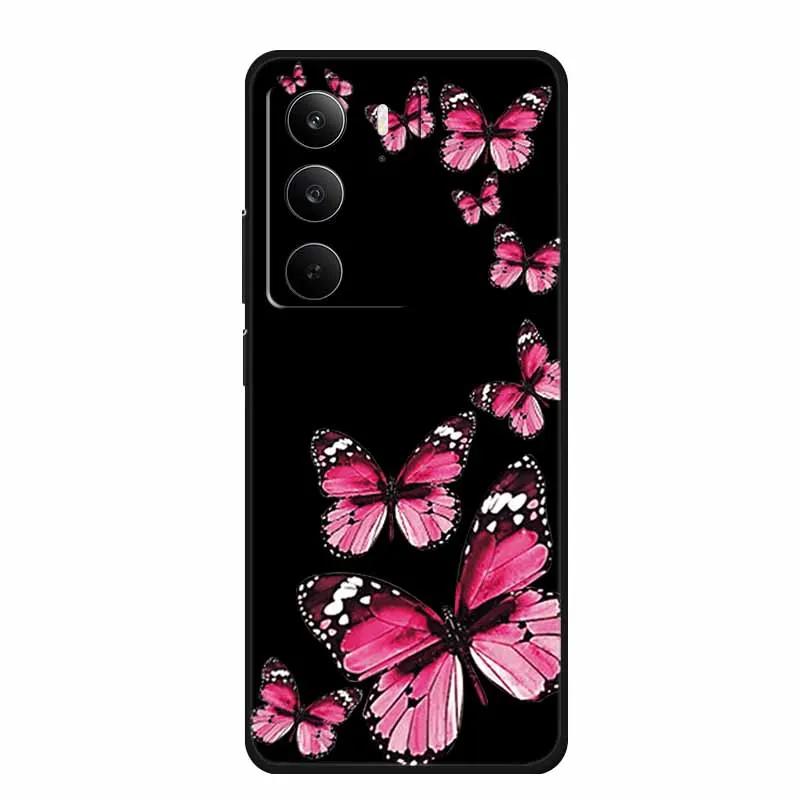 For Realme Narzo 80 Lite 5G Case Narzo80 Lite Coque Cartoon Cat TPU Black Silicone Soft Phone Case For Realme Narzo 80Lite Funda