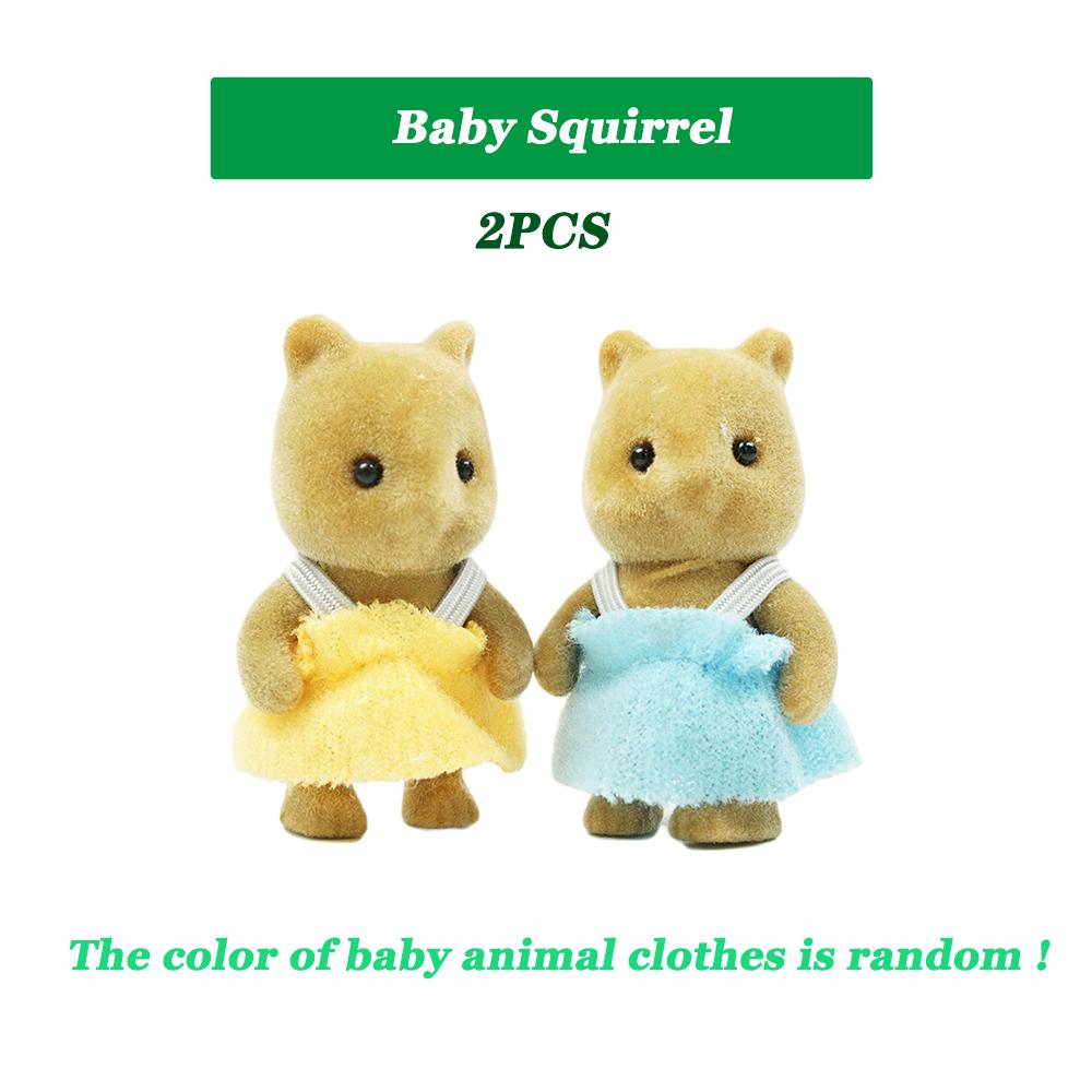 

Кукольный домик 1:12 масштабных фигурок лесной семьи кролика утки оленя детеныша животного набор для гостиной миниатюрная мебель ролевые игры подарки для девочек