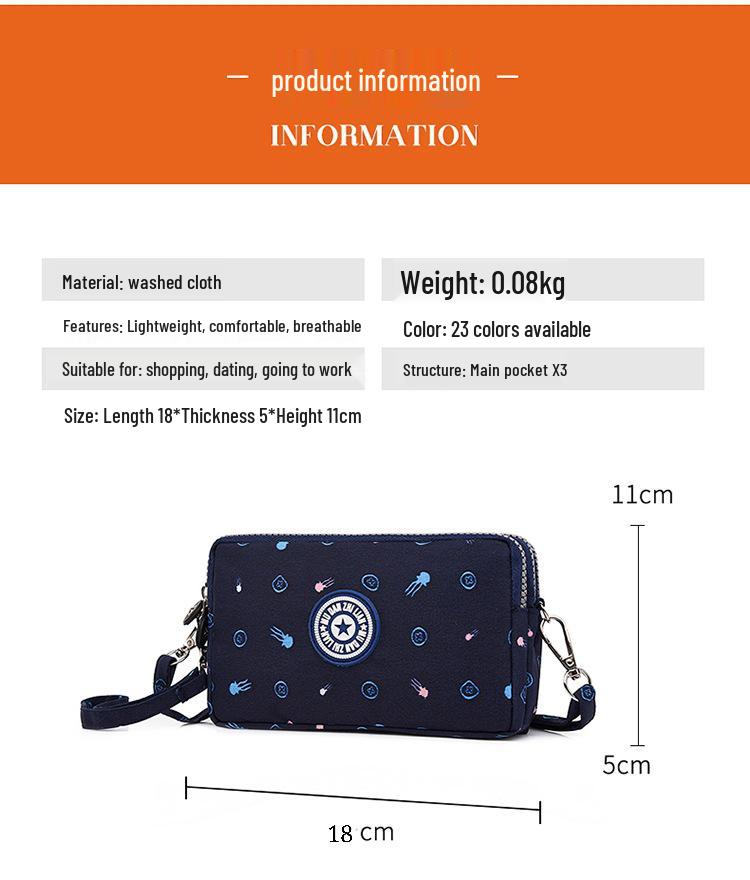 Women's Fashion Canvas Cell Phone Crossbody & Wristlet Handbag