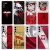 Phone Case For Samsung Galaxy S25 Edge S24 S23 FE S22 Ultra S20 S21 5G S10 Plus S10E Soft Clear Cover Polish Flag