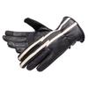 DEGNER WINER LEATHER Heated Grip Compatible Motorcycle GLOVES, Gloves, Men's, WG-51 (M, Black-Ivory)