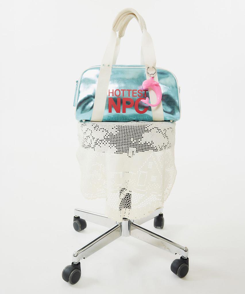 Sculptor Npc Metallic Bag Aqua Blue