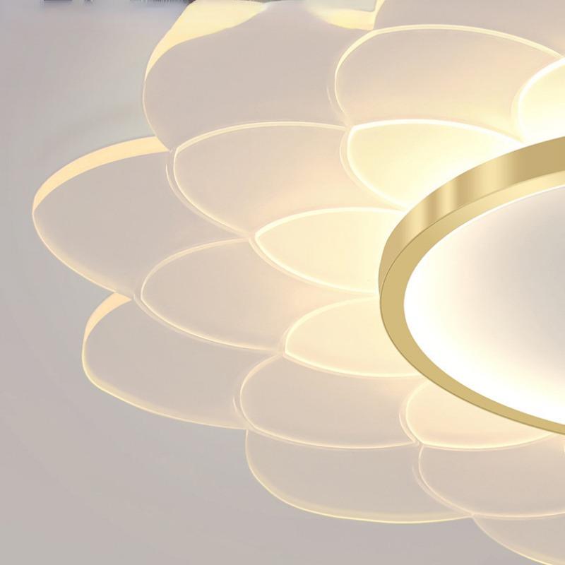 Modern Simple Led Creative Flower Room Light Warm Romantic Round Dining Room Lamps and Lanterns