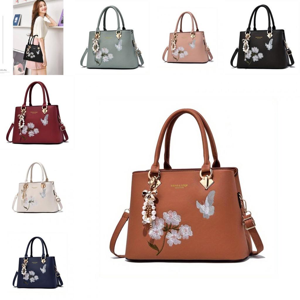New Style Ladies' Handbag 2023 Fashionable Embroidered Mom Bag Versatile Shoulder Crossbody Bag
