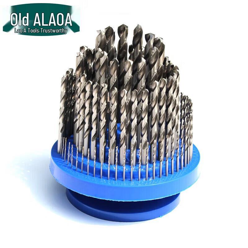 

LAOA 100-Piece High-Speed Steel Twist Drill Bit Set CN plug (adapter included)