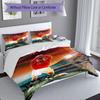 Ronaldo's Portugal's Cristiano Ronaldo Wins World Cup Bedding Set, Breathable Duvet Cover with Pillowcases, Soft Bed Linen for Bedroom Home Decoration