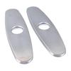 2PCS Hole Cover Deck Plate Pull Down Faucet Plate Stainless Steel Easy Maintenance Anti Leakage for Kitchen Sink