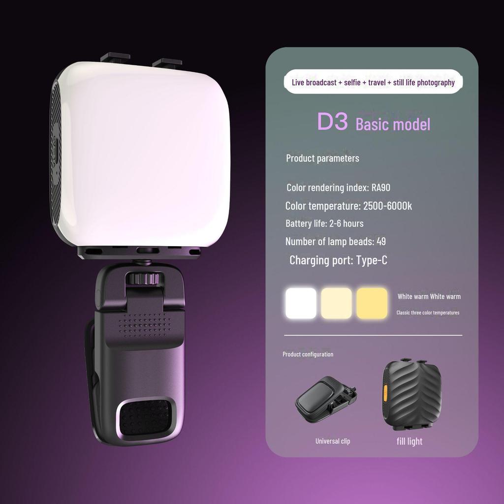 Portable Selfie Light for Mobile Photography and Live Streaming
