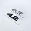 3D 2.4 3.6 4.2 Car Trunk ABS Badge Emblem For Car Rear Tailgate Fender Door Adhesive Badge for S A4 A5 A6 A7 A8 Q3 Q5 Q7