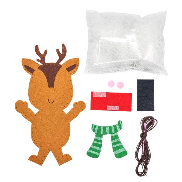 Renne en feutrine à assembler 21 x 12 cm