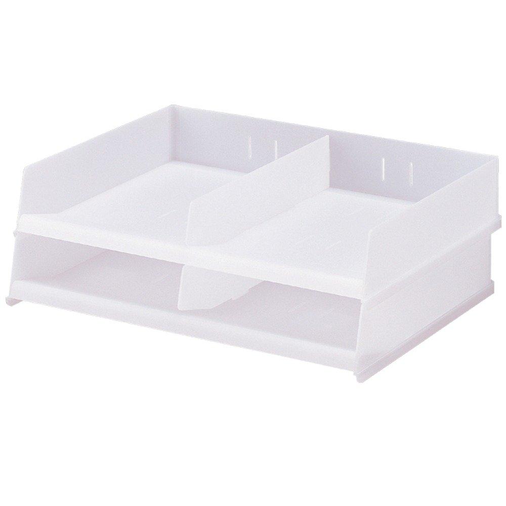 LIHIT LAB Free Size Letter Tray TEFFA A4 Milky White A7312-1