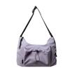 Large capacity pleated bag light and casual shoulder versatile messenger bag class commuter tote bag women