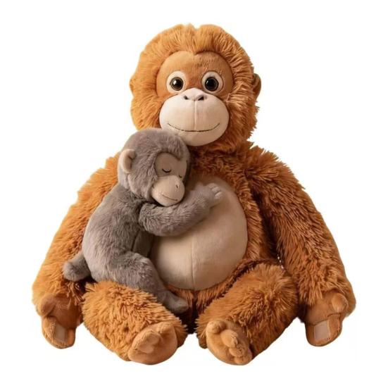 Stuffed Orangutan Plush Toy Protect Monkey Throw Pillow Punch The Cute Macaque Orangutan Cuddle Pillow Gift