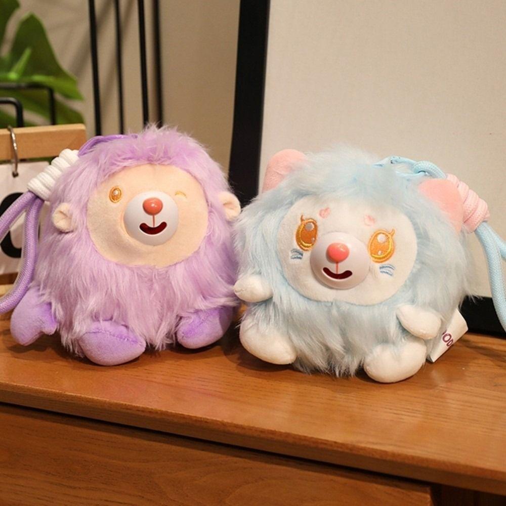 Stuffed Plush Doll Pendant Stick Out Tongue Plush Doll Keychain Animal Plush Pendant Bag Pendant