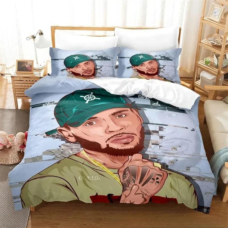 3D Print Chris Brown Bedding CollectionDuvet Cover Comforter Bed Collection Quilt Cover PillowcaseKing Queen Twin Size Boys Girls Adults