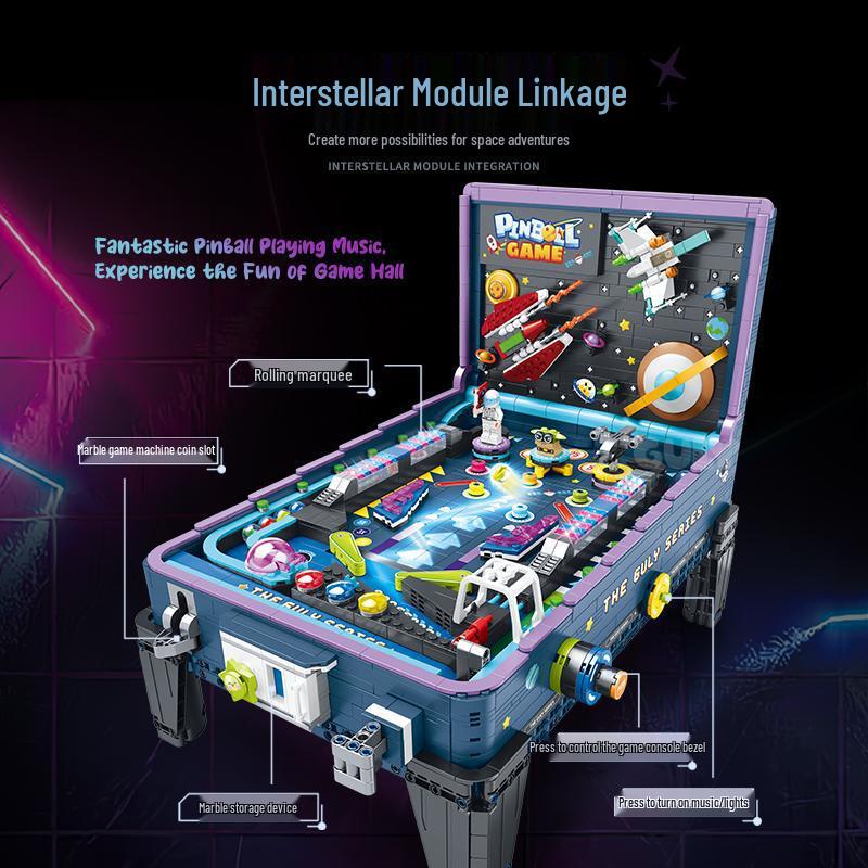

Gu Li 60526 3D Космический Пинбол Мраморный Игровой Стол со Светом и Музыкой