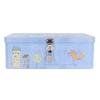 Square Tinplate Storage Box Large Capacity Storage Box With Lock  For Home Kitchen