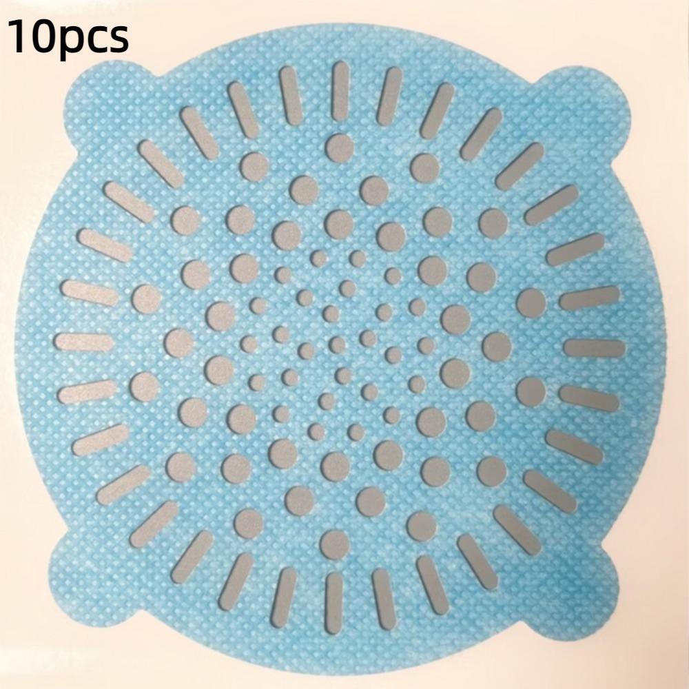 10pcs Hair Cleaning Disposable Floor Drain Sticker Hair Catcher Multipurpose Strainer  Kitchen