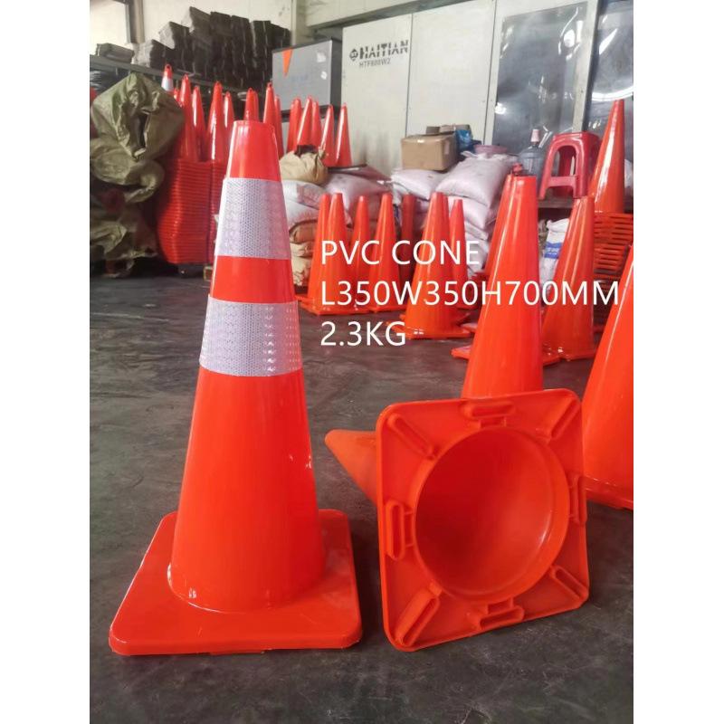 Reflective PVC "No Parking" Traffic Cone - Safety Roadblock & Ice Cream Bucket/Cup Design