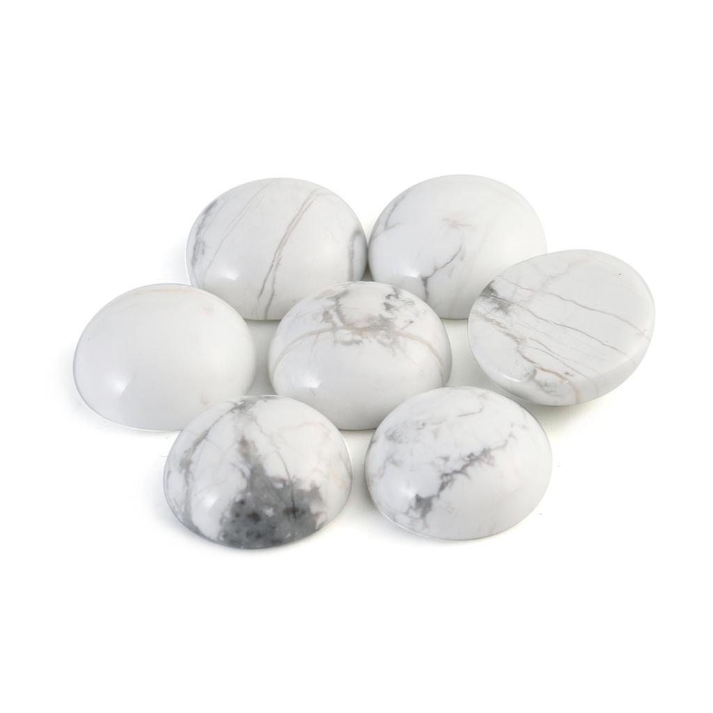 Louleur 10 Stück/Los Naturstein Cabochon 4 6 8 10 12 mm 25 Muster für DIY Ring Ohrring Armband Halskette Schmuckherstellung Schmuckzubehör
