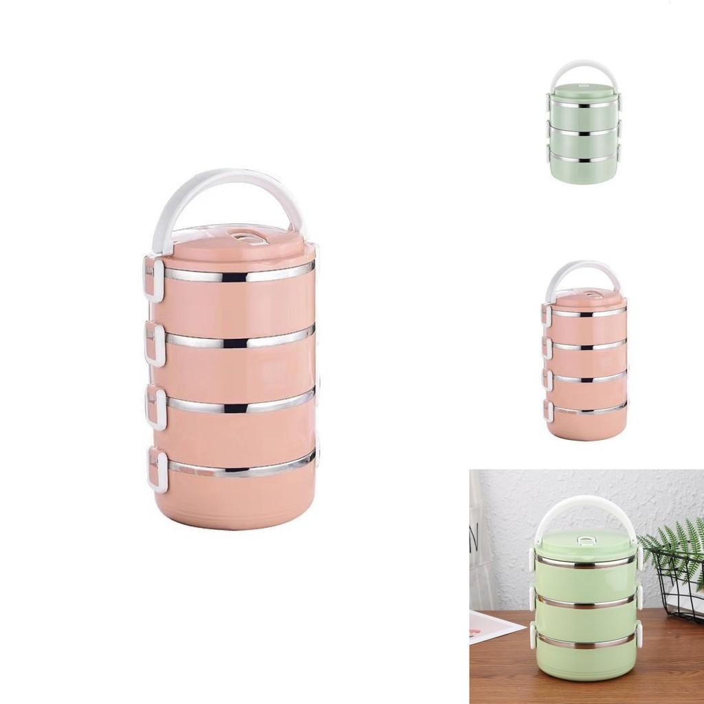 Stainless Steel Food Box With Multiple Layers For Travel And Family Dining