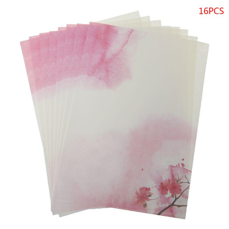 16 Teile/paket Schöne Chinesischen Stil Brief Papier Tinte Malerei Schreiben Studenten Schreibwaren Büro