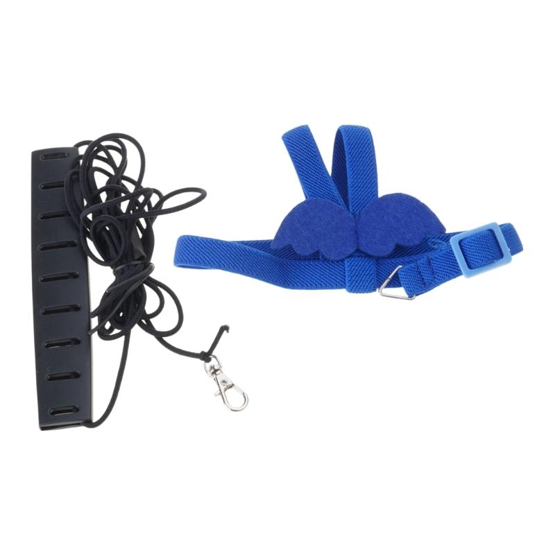 

Bird Flying Adjustable Rope with Buckle Lightweight Parrots Straps Portable Pet Bird Supplies for Outdoor Fun S синий