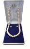 Japanese pearl necklace set with case Pearl necklace for ceremonial occasions [MAHINA] (white earrings)
