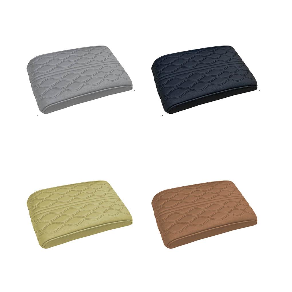 Microfiber Car Armrest Box Pad Solid Color Universal Breathable Relaxing 4 Season Automotive Vehicle Cushion Mat