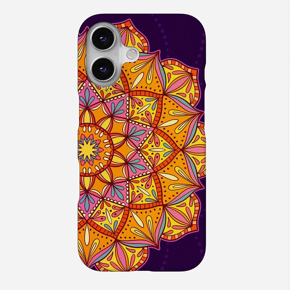 

Luxury Clmj Trippy Mandala Phone Case for iPhone 17 17e 16e 16 15 14 13 12 11 X XR XSMAX 7 8 Air Pro Max Plus Double-layer Cover iPhone 16