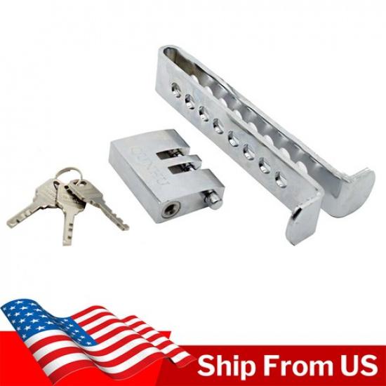 Brake Pedal Lock Anti-theft Security Stainless Steel Clutch Lock Auto Car Truck