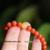 Premium Sichuan Liangshan Southern Red Women's String Bracelet with Amber