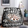 Throw Darts Printed Blanket Lightweight Flannel Bedding Blanket Perfect for Travel, Camping, Living Rooms, Offices, Sofas, Fan Christmas Gift