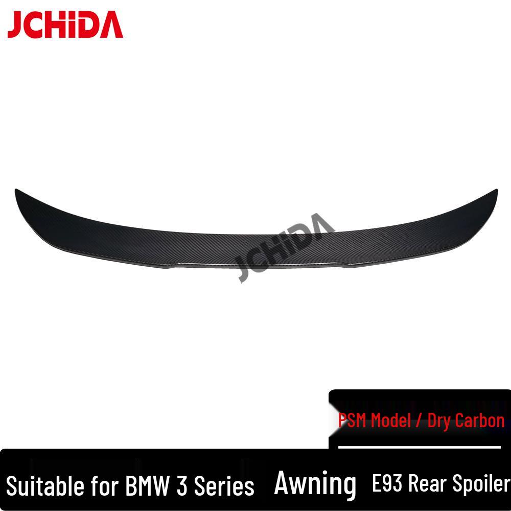 Dry Carbon Fiber Rear Wing for BMW 3 Series Convertible E93 PSM - No Drilling Required