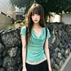 Gentle and Pure Swinging Collar Lace Fake Two-piece Short-sleeved T-shirt Women's Design Sense Slim and Thin, Good-looking Top