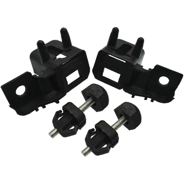 4PCS Hood Bumper Stopper Bracket Left Right Set For Ford Fusion MKZ 2013 2014 2015 2016 2017 2018 2019 2020