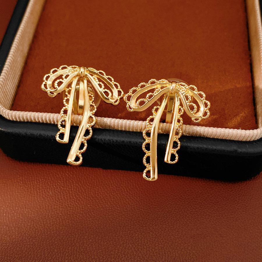 Butterfly Zircon Ear Clips - 18k Gold Plated, Korean Style Fashion Earrings