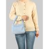 Daiso Cloud Handle Fur Tote Bag Blue