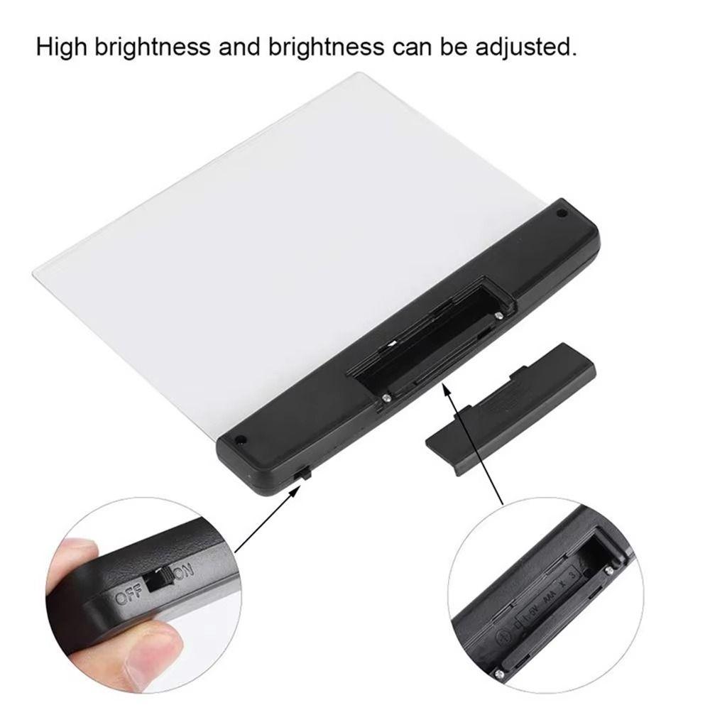 Wireless LED Flat Panel Night Eye Protection Book Eye Care Lamp Vision Reading Light Dormitory