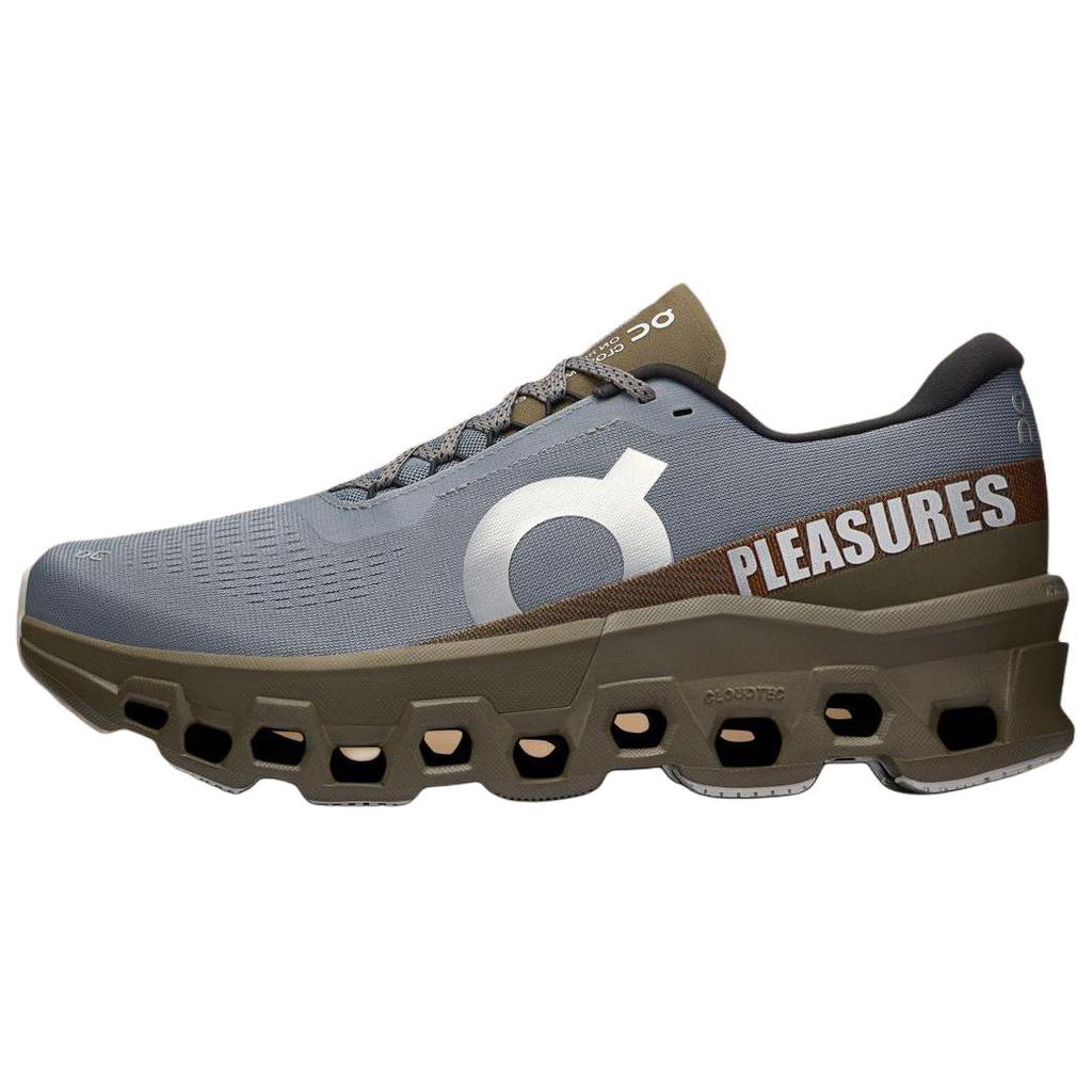 The Loop Running Supply x Pleasures x  Cloudmonster 2 Mist Olive Women Sneakers Grey 3WF10393192