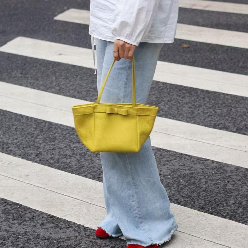 Bag women's summer new niche simple bucket bag versatile fashion underarm vegetable basket bag single shoulder crossbody