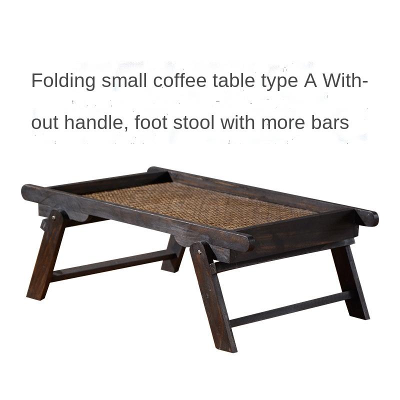 Mobili in Stile Asiatico Thailandese Sud-Est Casa Vassoio in Legno di Bambù Tavolino per Colazione Letto Vassoio di Servizio Gambe Pieghevoli Soggiorno