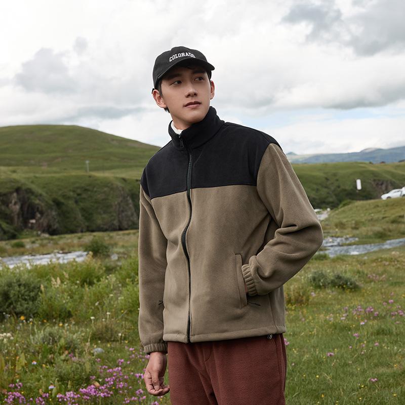 

New Outdoor Fleece Jacket for Women, Sports Polar Fleece Casual Jacket for Men, Autumn and Winter Plus Velvet Warm Jacket Liner 3XL