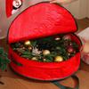 Waterproof and Dustproof Holiday Wreath Storage Bag with Handle, Christmas Wreath Storage Bag, Portable Foldable Round Storage