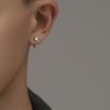 Square-shaped Ear Hook Earrings Are Hypoallergenic, Stylish, Simple, Elegant, and Suitable for Women with Pierced Ears.