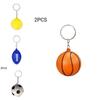 Trending Pu Basketball Keychain Foam Soccer Kids Sports Toy Decorative Pendant Activity Small Gift