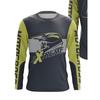 Men's 3D Stripe Printed Long-sleeved T-shirt, Comfortable, Breathable and Versatile Men's Top