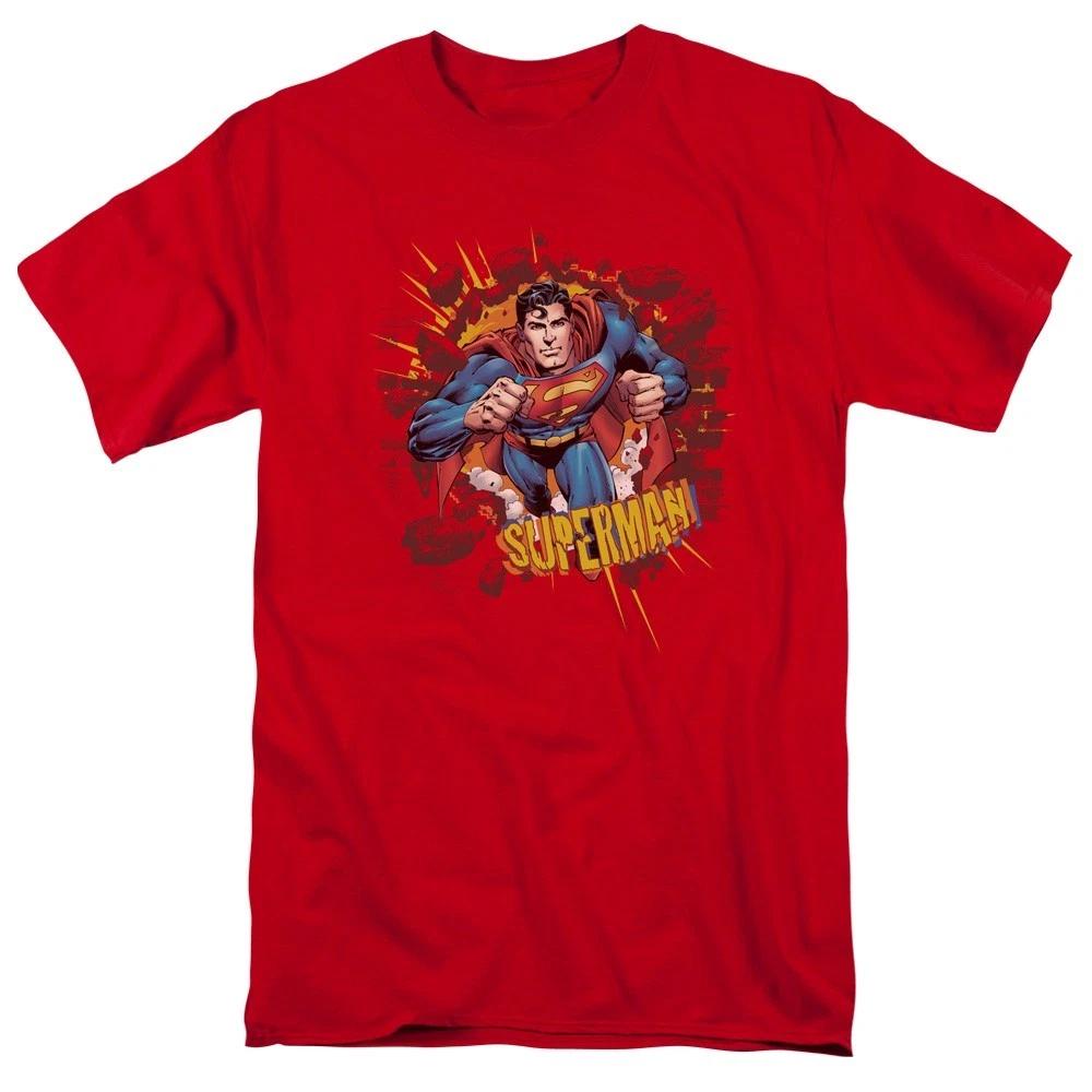 SUPERMAN SORRY ABOUT THE WALL Licensed Adult Men s Graphic Tee Shirt SM-5XL 4XL